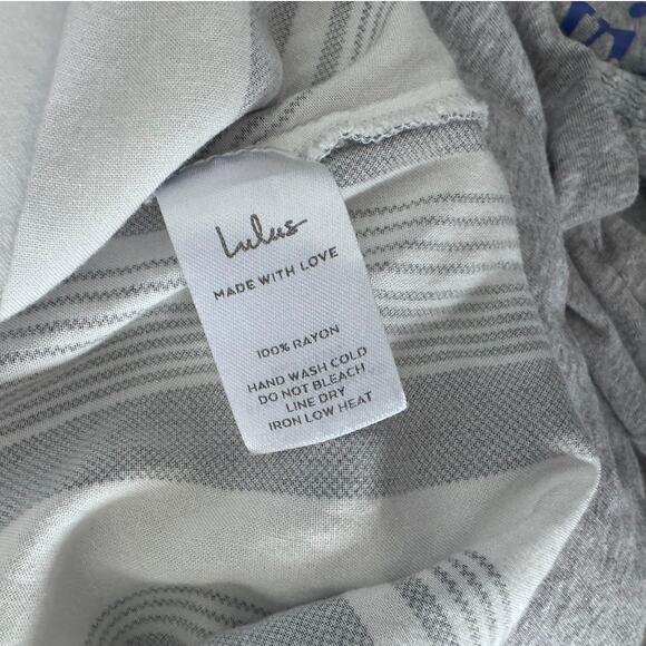 Lulus Medium Wrap Striped Top Surplice Neckline - Picture 6 of 10